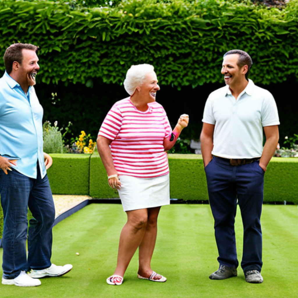 꿈의정원 가문 시스템 소개 - Family Gathering at a Garden Party**
A group of friendly, diverse people, fully clothed in smart-ca...