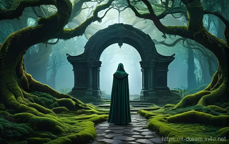 꿈의정원 전설 퀘스트 해금 조건 - **Prompt 1: The Veiled Garden's Threshold**
"A lone female adventurer, wearing durable yet elega...