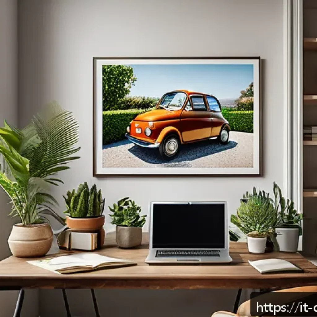 꿈의정원 데이터 백업 및 복구 - A modern Italian home office setting with a professional using Dream Garden backup software on a sle...