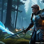 Home 18 꿈의정원 딜러 클래스 DPS 최적화 - A dynamic fantasy RPG scene featuring a skilled Dealer character in stylish armor optimized for DPS,...